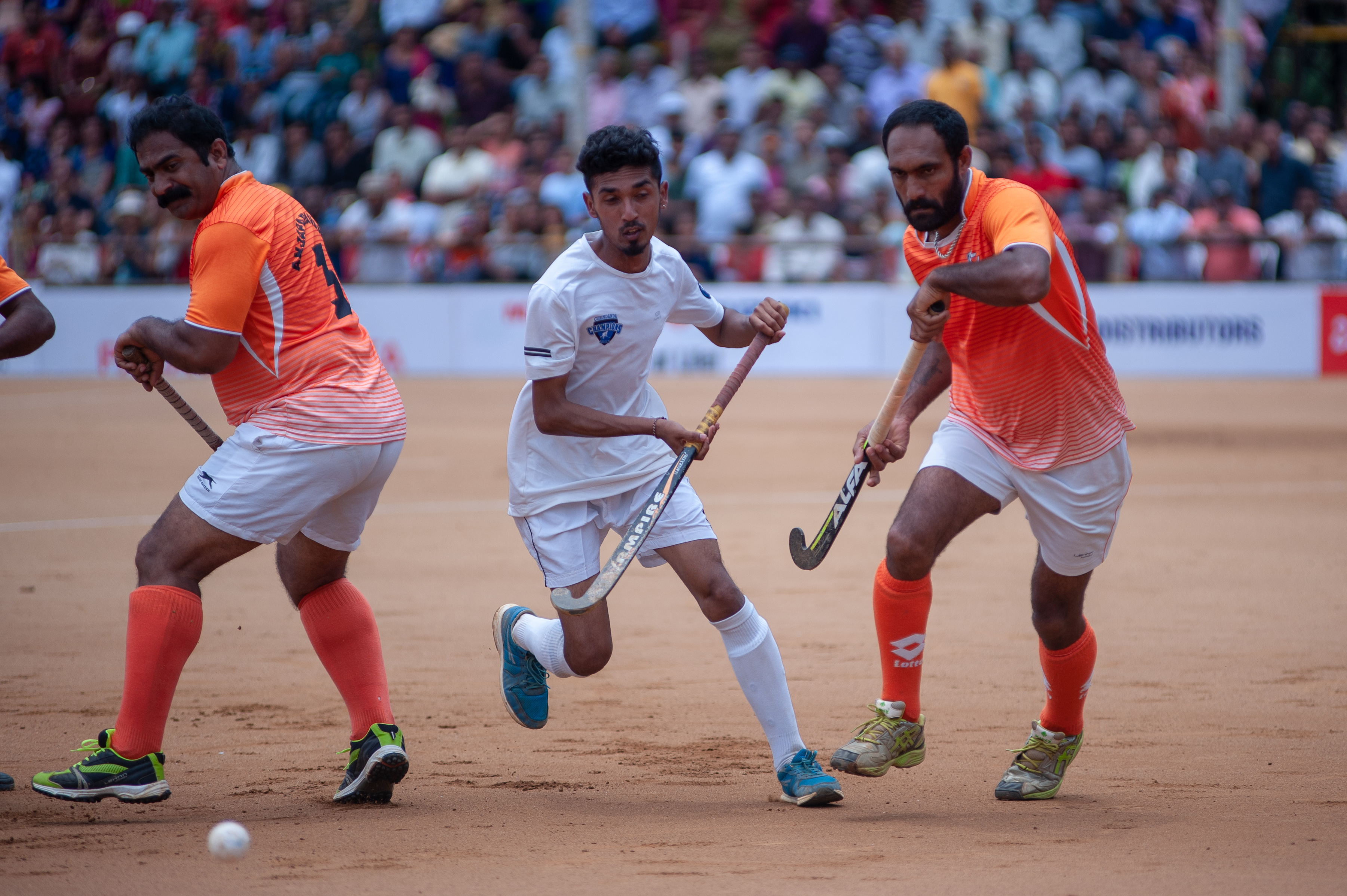 A Chedanda forward dribbles past a clearly aging Anjaparvanda defence.
